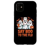 Costume d'halloween d'infirmière fantôme Say Boo to The Flu Coque pour iPhone 11