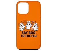 Costume d'halloween d'infirmière fantôme Say Boo to The Flu Coque pour iPhone 12 Pro Max
