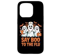 Costume d'halloween d'infirmière fantôme Say Boo to The Flu Coque pour iPhone 15 Pro