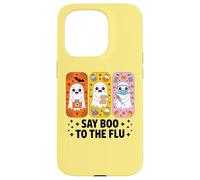 Costume d'halloween d'infirmière fantôme Say Boo to The Flu Coque pour iPhone 15 Pro
