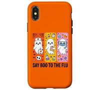 Costume d'halloween d'infirmière fantôme Say Boo to The Flu Coque pour iPhone X/XS