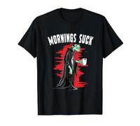 Costume d'halloween drôle et Mignon de Vampire Suck Dracula T-Shirt Graphique avec Valeur, Homme, Noir, L