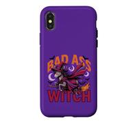 Costume d'halloween drôle pour Halloween Bad Ass Witch Coque pour iPhone X/XS