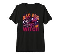 Costume d'halloween drôle pour Halloween Bad Ass Witch T-Shirt Haut de Gamme