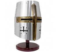 Costume d'Halloween du chevalier templier de Thor (LARP/SCA/médiéval) argenté rustique vintage décoration d'intérieur cadeaux