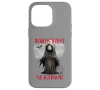 Costume d'halloween du Pire Voisin du Monde Satire effrayante Coque pour iPhone 14 Pro Max