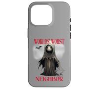 Costume d'halloween du Pire Voisin du Monde Satire effrayante Coque pour iPhone 16 Pro