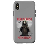 Costume d'halloween du Pire Voisin du Monde Satire effrayante Coque pour iPhone X/XS
