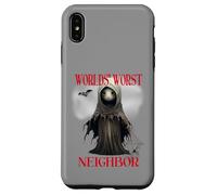 Costume d'halloween du Pire Voisin du Monde Satire effrayante Coque pour iPhone XS Max