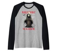Costume d'halloween du Pire Voisin du Monde Satire effrayante Manche Raglan