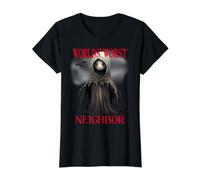 Costume d'halloween du Pire Voisin du Monde Satire effrayante T-Shirt Graphique avec Valeur
