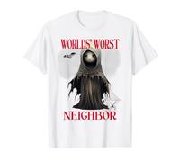 Costume d'halloween du Pire Voisin du Monde Satire effrayante T-Shirt Graphique avec Valeur