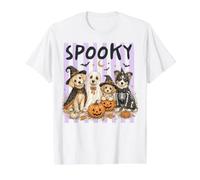 Costume d'halloween Effrayant à Rayures pour Chiot T-Shirt Graphique avec Valeur