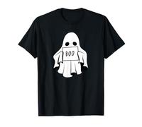 Costume d'halloween Effrayant avec Un fantôme Tenant Un Signe Boo T-Shirt