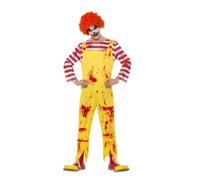 Costume D'Halloween Effrayant De Clown Pour Homme Ronald McDonald Killer Clown