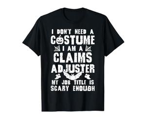Costume d'halloween Effrayant et Amusant pour ajusteur de réclamations T-Shirt