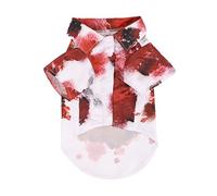 Costume d'Halloween effrayant pour animal domestique avec éclaboussures de sang pour chats, chiens, festival de famille, rassemblement de chien, costume de fête à 2 pattes