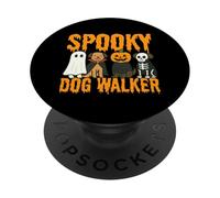 Costume d'halloween Effrayant pour promeneur de Chien PopSockets PopGrip Adhésif