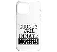 Costume d'halloween Effrayant Prisonnier de la Prison du comté Coque pour iPhone 16 Pro Max