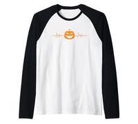 Costume d'halloween en Forme de Citrouille avec Battement de cœur Manche Raglan