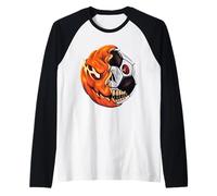 Costume d'halloween en Forme de Citrouille de Football Assorti Manche Raglan