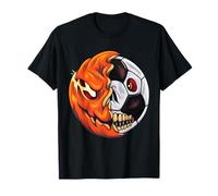 Costume d'halloween en Forme de Citrouille de Football Assorti T-Shirt