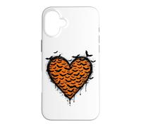 Costume d'halloween en Forme de cœur, Citrouille, Squelette, fantôme, sorcière, Horreur Coque pour iPhone 16 Plus