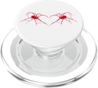 Costume d'halloween en Toile d'araignée Gothique, cœur d'araignée PopSockets PopGrip pour MagSafe