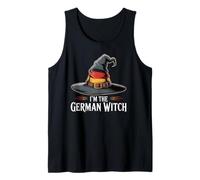 Costume d'halloween Facile avec Drapeau Allemand I'm The German Witch Débardeur