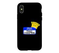 Costume d'halloween Facile « My Name is Prince Charming Crown » Coque pour iPhone X/XS