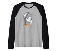 Costume d'halloween fantôme Lecture Vintage Femme Homme Enfant Manche Raglan