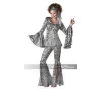 Costume D'Halloween Femme Disco Foxy Lady Années 60 70
