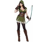 Costume D'Halloween Femme Robin Des Bois Adulte Californie 01358