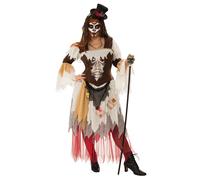 Costume D'Halloween Femme Sorcière Docteur Vaudou