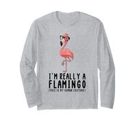 Costume d'Halloween I'm Really A Flamingo This Is My Human Manche Longue