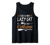 Costume d'Halloween mignon pour les amoureux des chats - Mon chat paresseux Costume pour maman, papa Débardeur