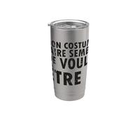 Costume d'Halloween Mon Est Faire Semblant - Français Gobelet isotherme en acier inoxydable double paroi