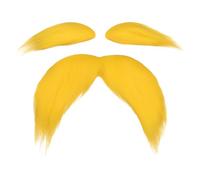 Costume d'Halloween Moustache - Faux accessoires de déguisement d'Halloween, vêtements de fête réalistes pour poils du visage, pour adultes, cosplay, fête, carnaval, festival, mascarade, théâtre de