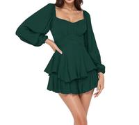 Costume d'Halloween pirate pour femme - Robe à épaules dénudées - Robe courte - Combinaison à volants - Mini robe élégante et décontractée - Short Renaissance - Corset - Costume de carnaval