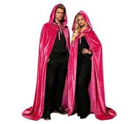 Costume d'Halloween - Poncho médiéval - Manteau à capuche pour adulte | Sans manches, avec capuche, laçage, longueur au sol, mystérieux, léger, respirant, pour cosplay, festival