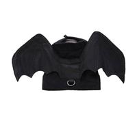 Costume d'Halloween pour animal de compagnie avec ailes de chauve-souris - Vêtement de fête amusant et cool pour chiot - Avec corde de traction - Accessoire de fixation - Costume de lions et haut de