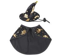 Costume d'Halloween pour animal domestique Cape et chapeau de magicien pour les vacances - Vêtements amusants pour cosplay pour vêtements