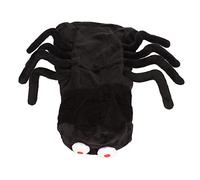 Costume d'halloween pour Animal Domestique en Peluche Respirante à Capuche, Transformez Votre Chat ou Votre Chien en Araignée Noire, Tenue de Cosplay pour Chat de Petite et