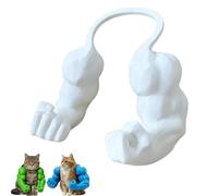 Costume d'halloween pour Animaux de Compagnie : Bras de Super-héros pour Chat, Bras musclés créatifs pour Chiens et Chats, Tenue d'halloween légère et Ajustable à accrocher au Cou (#D)