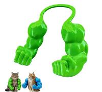Costume d'halloween pour Animaux de Compagnie : Bras de Super-héros pour Chat, Bras musclés créatifs pour Chiens et Chats, Tenue d'halloween légère et Ajustable à accrocher au Cou (#E)