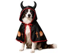 Costume d'Halloween pour animaux de compagnie - Cape magique de taille moyenne | Costume de cosplay drôle en polyester - Cape de costume de chien chat d'Halloween, séances photo et