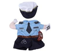 Costume d'halloween pour Animaux de Compagnie, déguisement de Policier pour Chats et Chiens, en Polyester (M)