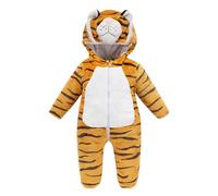 Costume d'Halloween pour bébé,Costume de bébé doux et respirant - Costumes d'Halloween de conception animale de bande dessinée pour tout-petit garçon, combinaison de tigre pour fille et garçon, vêteme