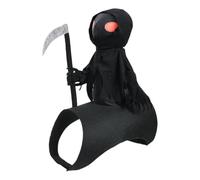 Costume d'Halloween pour chien - Costume de chevalier de la mort 3D pour | Design 3D Death Knight - Style cosplay inspiré du chaton - Costume pour animal de compagnie - Vêtement de vacances créatif