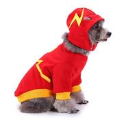 Costume d'Halloween pour chien - Costume doux pour animal domestique - Manteau de Père Noël à thème - Accessoires de cosplay pour chien - Pyjama d'Halloween pour femme